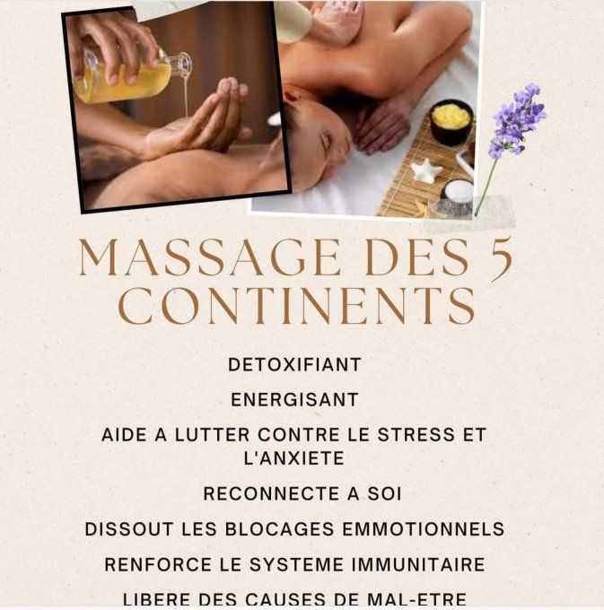 Massage des 5 Continents - 1h30